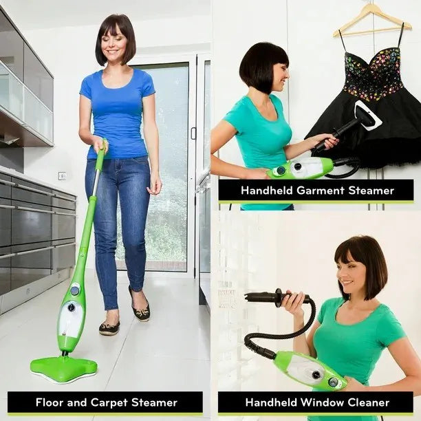Versatile 5-in-1 Steam Cleaner for Floors, Fabrics and Glass