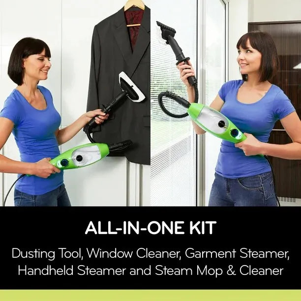 Versatile 5-in-1 Steam Cleaner for Floors, Fabrics and Glass