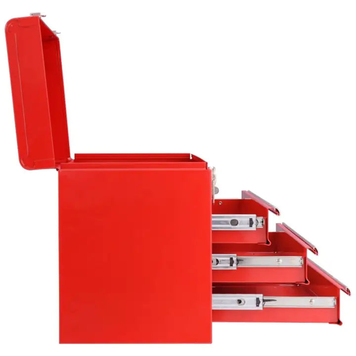 Portable 3 Drawers Mechanic Tool Cabinet Box