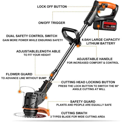 3-in-1 Cordless Lawn Tool – Trimmer, Edger & Brush Cutter