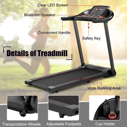 2.25HP Electric Running Machine Treadmill with Speaker