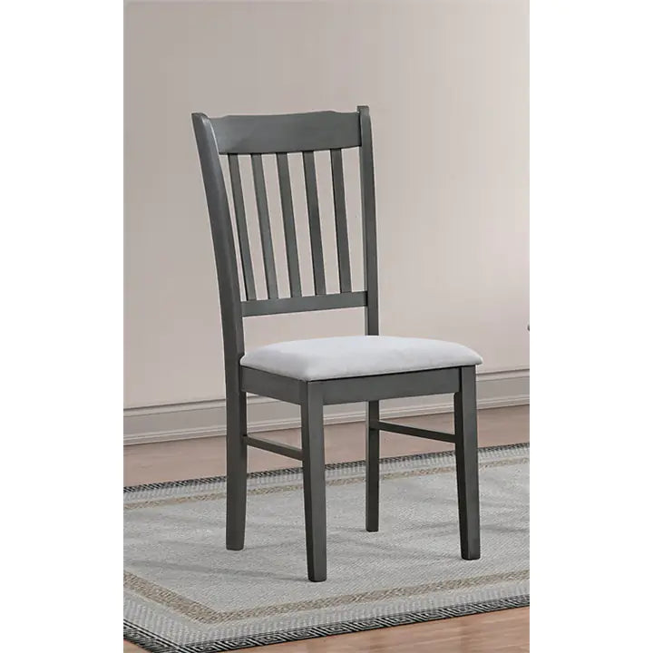 7PCS Modern Rubber wood Dining Set - Grey