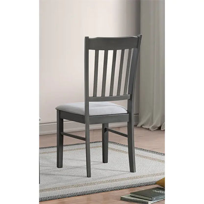7PCS Modern Rubber wood Dining Set - Grey