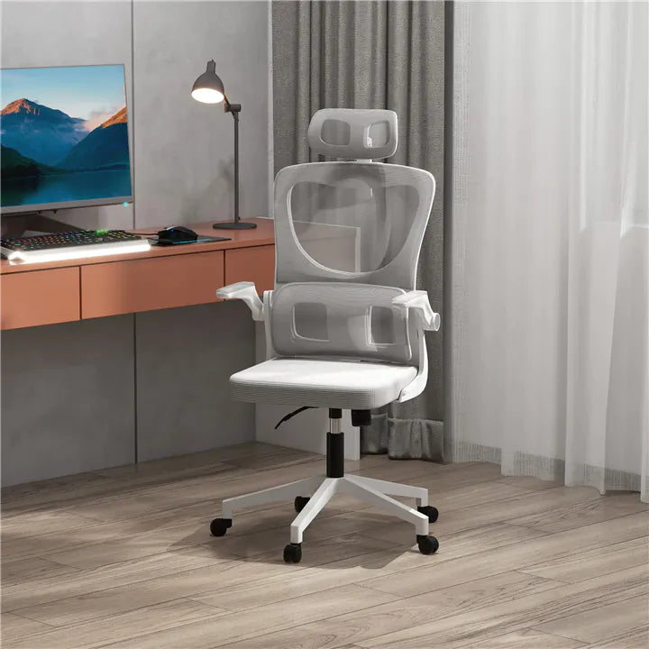 Ergonomic Office Mesh Chair with Adjustable Headrest & Height