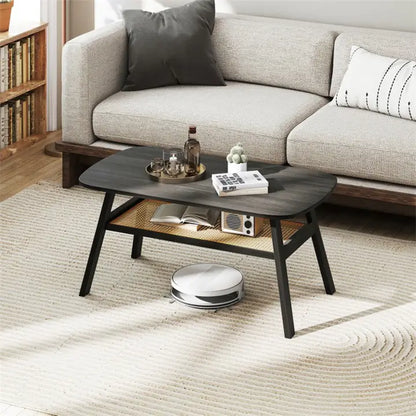 2-Tier Rectangular Center Coffee Table