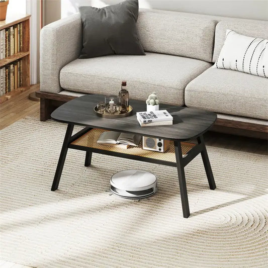 2-Tier Rectangular Center Coffee Table