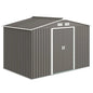 9.1'x 6.4' x 6.3' outdoor Storage Shed w/ Steel Foundation Kit