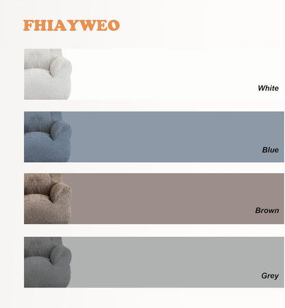 Bean Bag Chair with Filler, Bean Bag Sofa with Tufted Soft Stuffed Filling, Fluffy and Lazy Sofa, Comfy Cozy BeanBag Chairs with Memory Foam for Dorm, Apartment, Living Room (Brown)