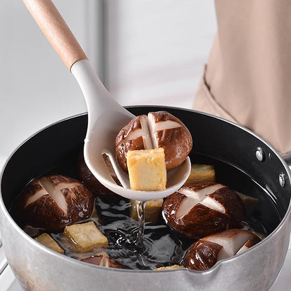 19 Piece Silicone Kitchenware Utensil Set Silicone Kitchen Utensils Set Heat Resistant Non-Stick Cooking Tool with Wooden Handles Silicone Cookware Set