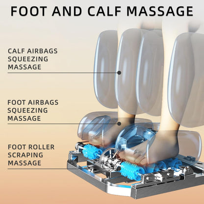 4D Massage Chair Full Body Massage Chair with Zero Gravity, Extended Footrest, SL Track, Yoga Stretch, Foot Rollers, and Heating Comfort with Mat & Cover (Black)