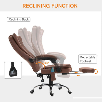 Massage Office Chair with 7-Point Vibration