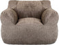 Bean Bag Chair with Filler, Bean Bag Sofa with Tufted Soft Stuffed Filling, Fluffy and Lazy Sofa, Comfy Cozy BeanBag Chairs with Memory Foam for Dorm, Apartment, Living Room (Brown)