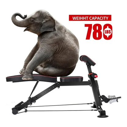 Foldable Heavy-Duty Adjustable Bench with Seven Angles